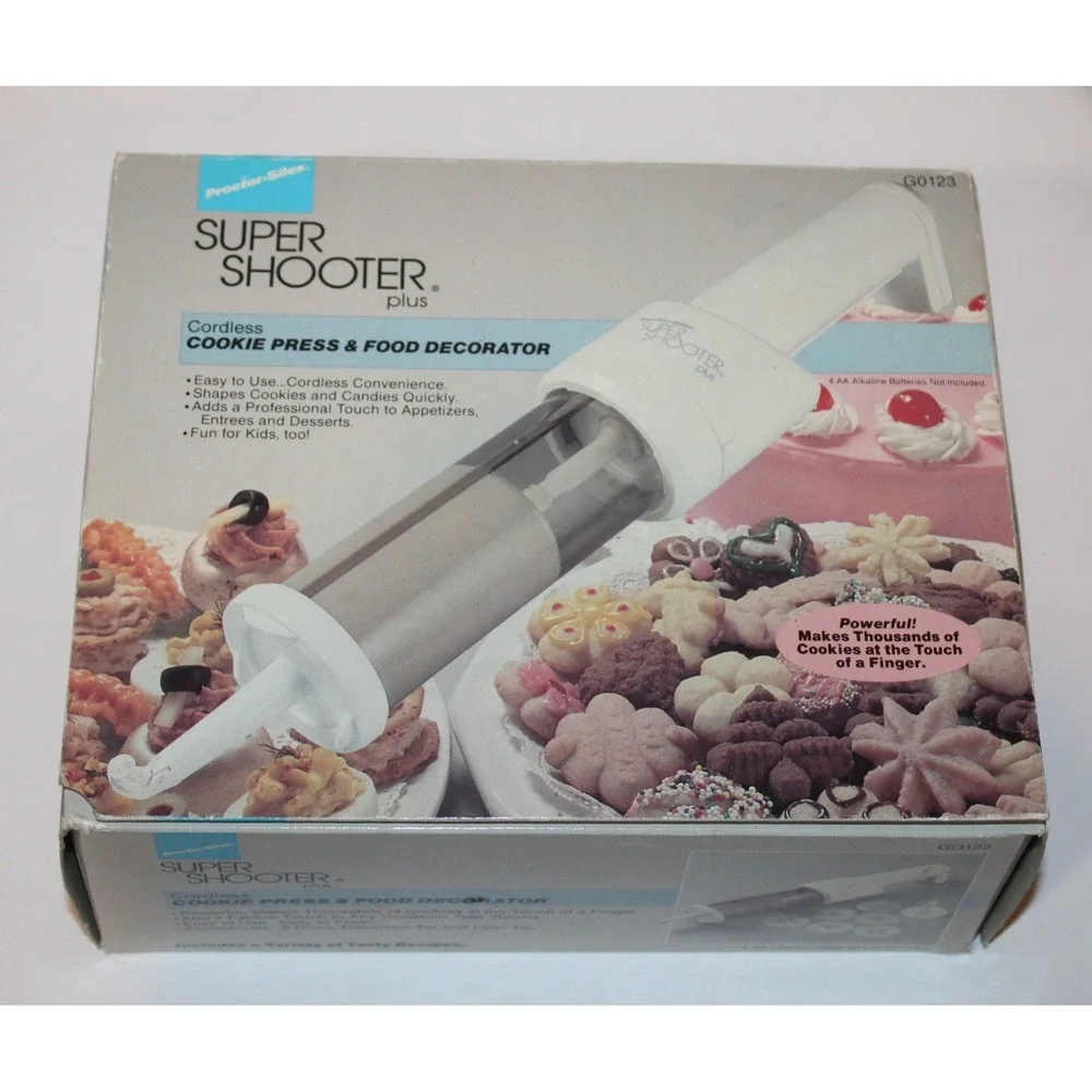 Proctor Silex Super Shooter Plus Cookie Press Cordless G0123 Open Box